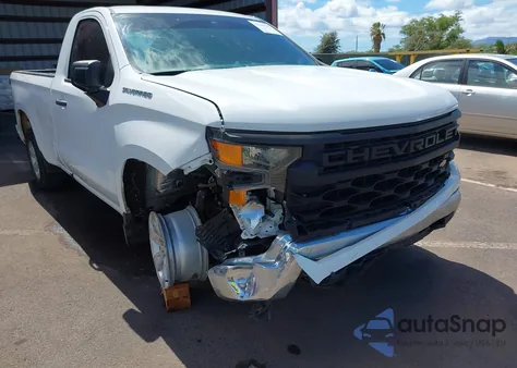 2022 Chevrolet Silverado 1500 2Wd Long Bed Wt из США, поврежденный, VIN 3GCNAAEDXNG590523